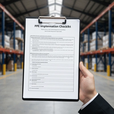 Checklist for PPE implementation in a warehouse setting